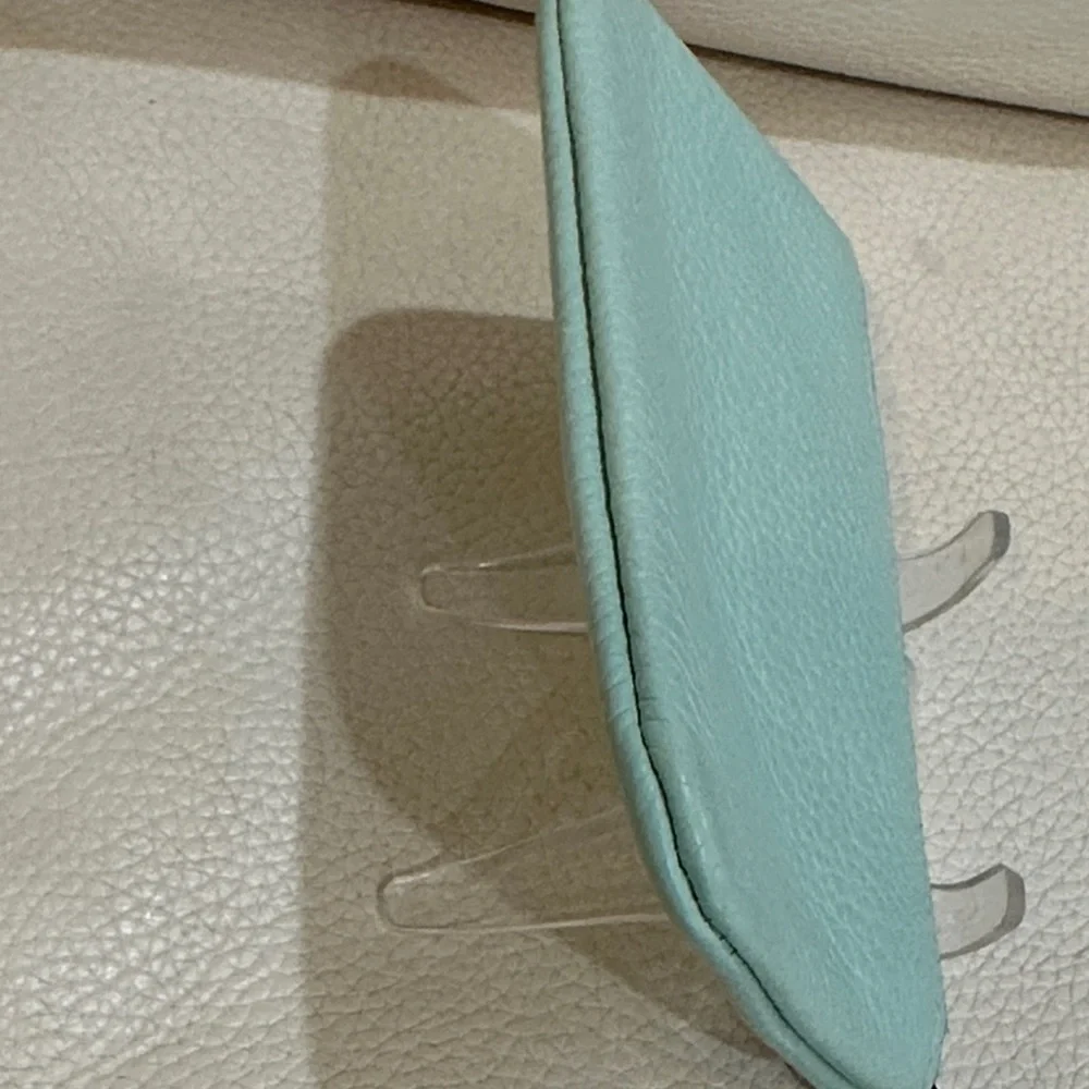 Salvatore Ferragamo Gancini With Key Ring Elegant Light Blue Leather Key Holder